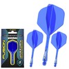WINMAU Fusion Azure Blue Short Intergrated Dart Flight and Shaft