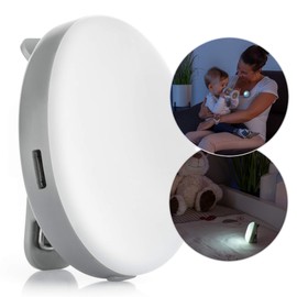 Reer 52361 ClipLight LED-Still-Licht mit Clip, 2 Helligkeitsstufen, 15 Minuten Timer, Kunststoff , Grau