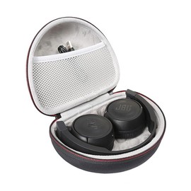 Headphone Case for JBL Tune 510BT 500BT 600BTNC T450BT 660NC, JR 300BT 310BT, Sony MDR-ZX110, MDR-ZX310AP, ZX Series, MDR-ZX110AP, MDRZX110NC Wired Wireless On-Ear Headphones Travel Bag (Black + Grey)