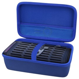 co2CREA Hard Travel Case for Anker Soundcore Boom 3i Speaker, Shockproof Protective Storage Bag with Handle and Mesh Pocket, Blue Case