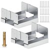 4x4 Post Deck Base Anchor for Concrete, 2 Pack Galvanized