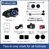 Bluetooth Motorcycle Helmet Headset with HD Action Camera 1080P Video/Photo,Hands-Free