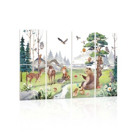 Acoustic Panels Sound Absorbing Art: Noise Cancelling Panels for Home Office & Recording Studio, 8 Pack, 12x16'