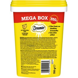 DREAMIES Mega Box mit Käse 350g Katzenleckerlis Katzensnack