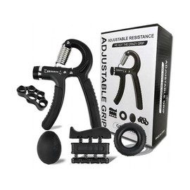 Hand Grip Strengthener Exercise Kit with 5 Pieces,2\1 Pack Grip Strength Trainer, Adjustable Resistance 22-132Lbs (5-60kg),Athletes Forearm trainer，Christmas Gift - Specification: 1 Pack