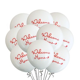 12 Count Welcome Home Balloons, Homecoming Party, New House Party, Real Estate Open House Party Decoration, Welcome Home Birthday Latex Balloons