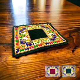 LOVENSPIRE Elephant Pooja Aasan Rug Velvet Prayer Mat Meditation Multipurpose Aasan for Ganesh Pooja Diwali Pooja Mandir and Festive Decor Diwali Decoration Housewarming Gift