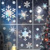 VioraWhite 76 Pcs Extra Large Christmas Snowflake Window Clings 9.8