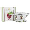 Golden Rabbit Enamelware - 2-piece Colander Gift Set (Cherry)