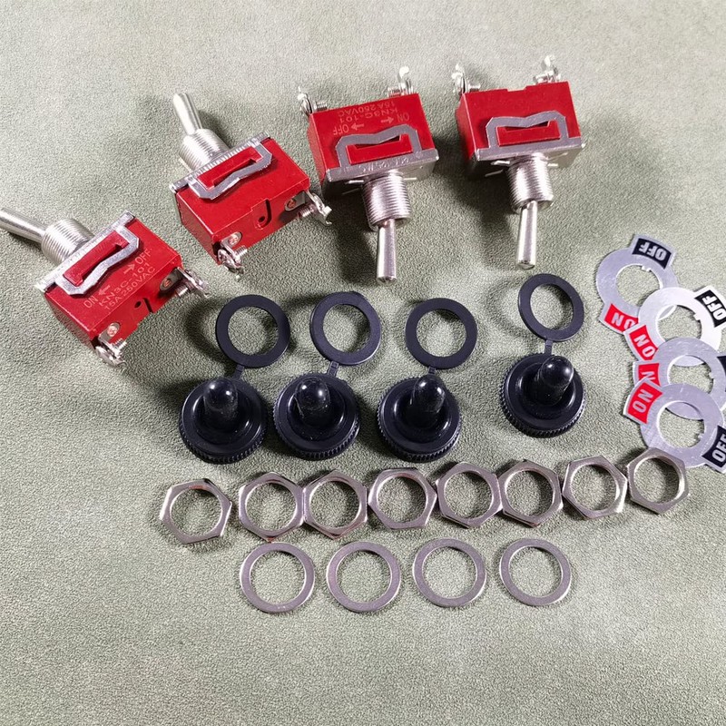 Kiligen Marine Toggle Switch 12VDC 20A Waterproof Toggle Switch 110V