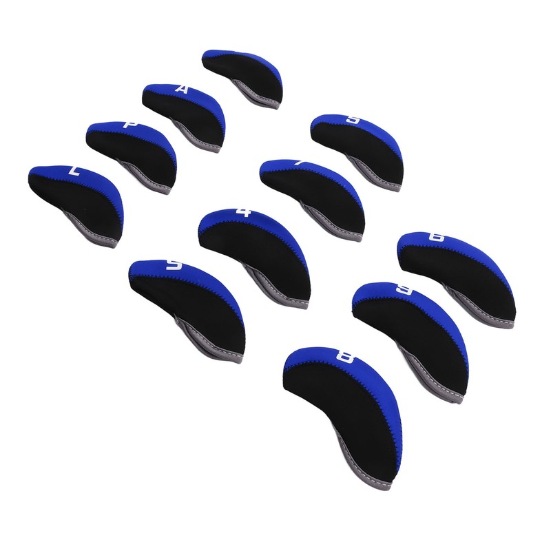 11PCS Golf Club Headcover Set Neoprene Numbered Golf Club Head