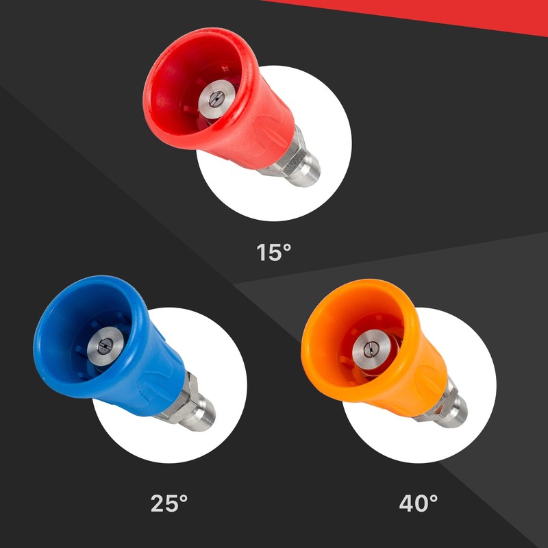 Maxshine Premium Stainless Steel Spray Nozzle Set | Universal ¼″