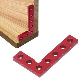 Mini Carpenters Square Center Finder Tool, 90 Degree Quick Measuring Aluminum Alloy Woodworking Ruler 100mmX60mm