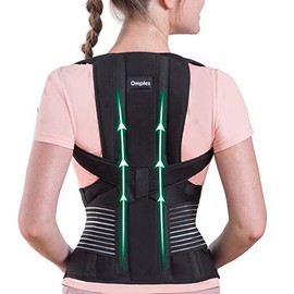 Corrector de postura para mujeres y hombres, enderezadora de espalda de hombro vertical para corrección corporal y alivio del dolor de cuello, pequeño (cintura 26-33 pulgadas)