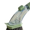 Soap Dispensing Dish Brush with Handle - Kitchen Scrub Brush