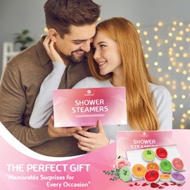 ORIENTLEAF OrientLeaf Shower Steamers Aromatherapy, Mothers Day Gift, 8 Pcs Stress Relief Shower Bombs, Self Care & Relaxation Gifts for Mom, Birthday, Christmas Gifts, White Elephant Gifts for Women and Men