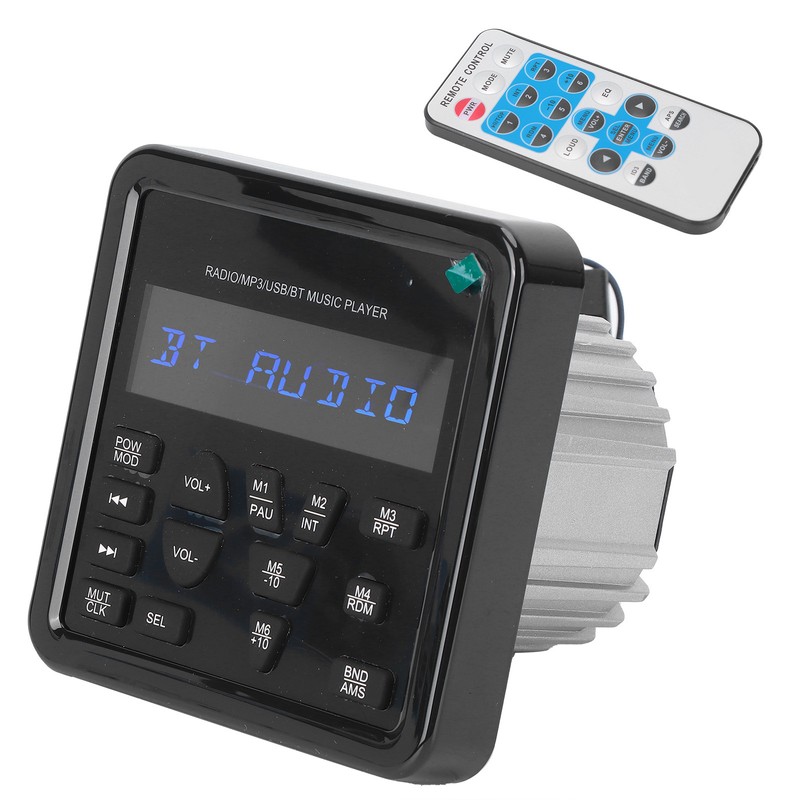 Digital Player USB Bluetooth Waterproof Multifunctional for Automobile Yacht Saloon