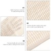 Toalla Exfoliante de Baño Artibetter Beige de Lino 5 Piezas