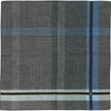 Lanvin on Blue 17506009 Men's Yarn-Dyed Handkerchief, Men's Plaid Handkerchief,