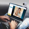 Web Camera, USB Webcam Clip-on 360 Degree 12 Megapixel HD