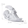 Relaxdays Grave Angel Sleeping Artificial Stone, Weather, Frost & UV