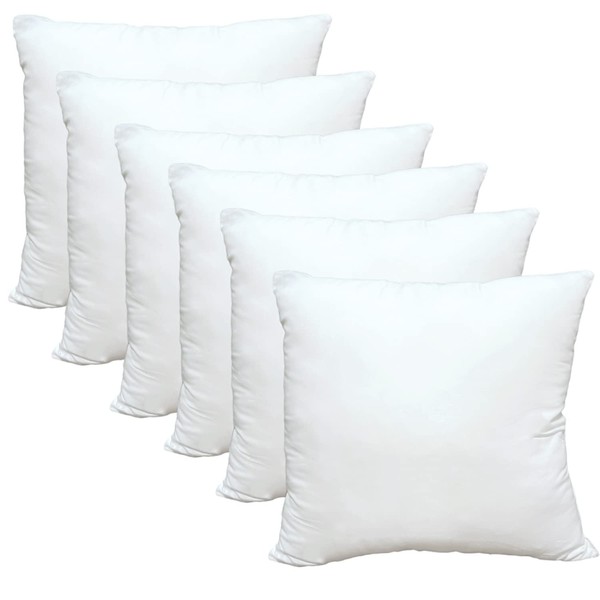 Obruosci Luxury Set of 6 Throw Pillow Inserts 18 x