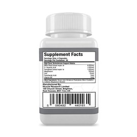 Muscle Research TEST 500-120 Capsules - High Dose - Bodybuilding Supplement - Maca Root, D-Aspartic Acid, Fenugreek, Zinc & Magnesium