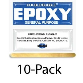 Hardman Double Bubble Blue-Label General Purpose Slow-Setting Epoxy (2 hours) 10 Packs (#04005)