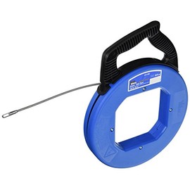 IDEAL Electrical 31-092 Zoomâ¢ Fish Tape - 100 ft. Pulling Tape w/Metal Eyelet, Stainless Steel Strands, Tuff-Gripâ¢ Pro Case