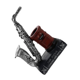 COHEALI Esthetic Resin Instrument Pen Container Desktop Brush Holder Unique Music Decor for Home