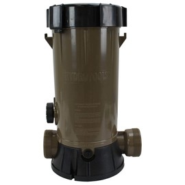 HYDROTOOLS By SWIMLINE 8750 Super Premium In-Line Automatic Chlorine Feeder Chlorinator Adjustable Output 9.0 Lbs Capacity | Universal Compatibility | Above Ground & Inground Swimming Pool Bromine