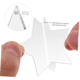 Operitacx Schlüsselanhänger Sternform 5cm DIY Schlüsselketten Mit Rotem Band Schlüsseldekoration Für Taschen Und
