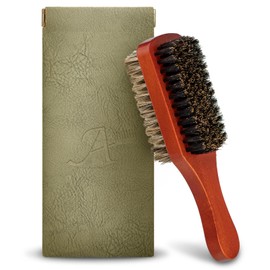 Premium 2-Sided Boar Bristle Hair Brush for Men & Women - 100% Natural Boar Bristles, Firm & Soft Sides for Thick Coarse Hair, Detangling, Smoothing