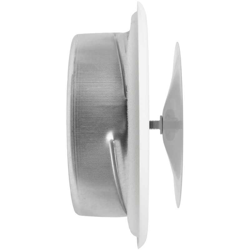 Vent Systems Diameter 150 mm Round Disc Valve White Metal