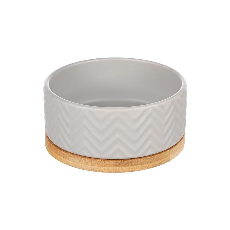 Flamingo Bianco Feeding and Drinking Bowl Round Grey - 990