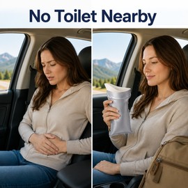 Emergency Urine Bag for Travel - Disposable Portable Pee Bag with Absorbent Gel for Camping, Road Trips and Outdoor Use