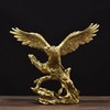 DESHINTKE Large Golden Eagle Resin Ornaments, Soaring Eagle Modern Home