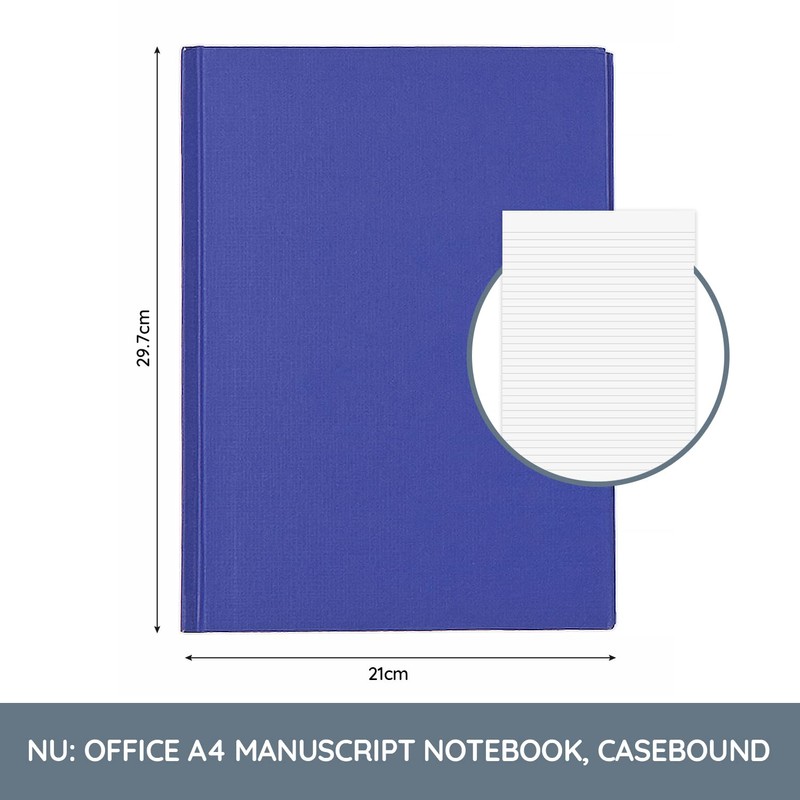 NU Notebooks - A4 Casebound Manuscript - Office Range -