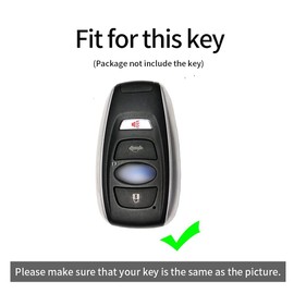 ontto Key Fob Cover Keyring fit for Subaru BRZ Forester Legacy Outback WRX WRX STI Impreza XV Crosstrek Key Cover Case Accessories Leather keyless key holder keychain 4 Buttons Brown