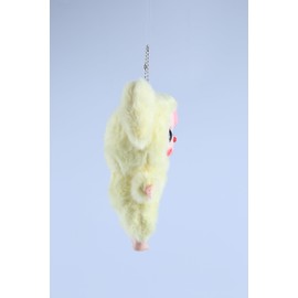 Vinyl Plush Pendant, Stuffed Animals with Cute Vinyl Face Vivid Expression for Girls Boys, Kawaii Macaron Yellow Plush Figures Stuffed Doll Gift for Birthday Home Car Décor Collectibles Toys Christmas