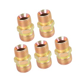 REPAIROCK 5/8'' to 11/16'' Male Thread Straight Iron Hose Pipe Fitting Connector for Car 5pcs Auto Replacement Parts