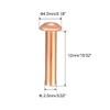 sourcing map Pack of 100 3/32" x 15/32" Round Head