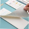 Operitacx Do List Notepad Calendar Notebook 3pcs Portable Writing Notepads