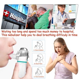 ACGOLL Ultrasonic Nebulizer, for Adults and Kids, with 3 Modes and Automatic Cleaning Feature for Breathing Issues
