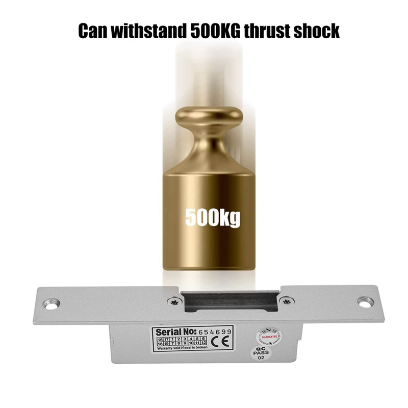 MUNEFE Access Control Electric Strike Door Lock, Electric Lock for