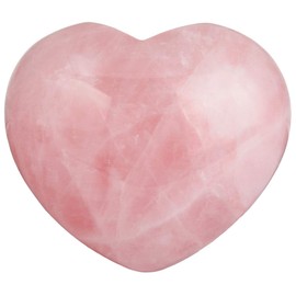 mookaitedecor Healing Crystals Rose Quartz Heart Love Worry Palm Stone Reiki Balancing 1.6 Inch