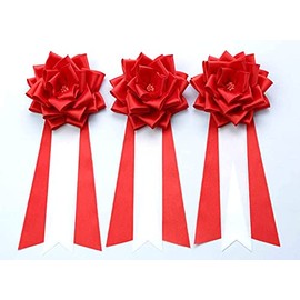 Insignia Ribbon, Rose Red, Medium, Ceremonies, Breastmarks, Parties, Events, Set of 3