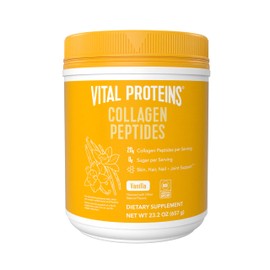 Vital Proteins Collagen Peptides Powder - Grass Fed Collagen Peptides for Hair, Nail, Skin, Bone & Joint Health, Vanilla, 23.2 Ounces