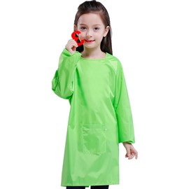 YeeHeen Art Smock Artist Painting Apron Waterproof Long Sleeve Smock with Pocket Green XXXL