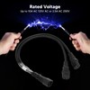 Single C14 to Dual 5 15R C13 Cord Short Power